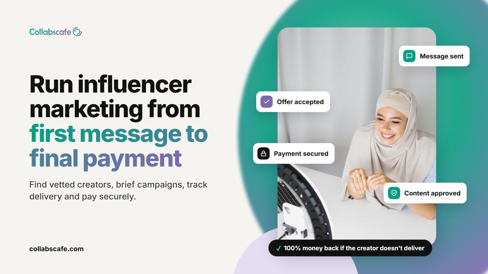 How Collabscafe Works: Run Influencer Marketing from First Message to Final Payment